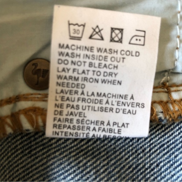 Sandrine Rose Free People Distressed Denim Shorts Size 27 - Picture 9 of 11